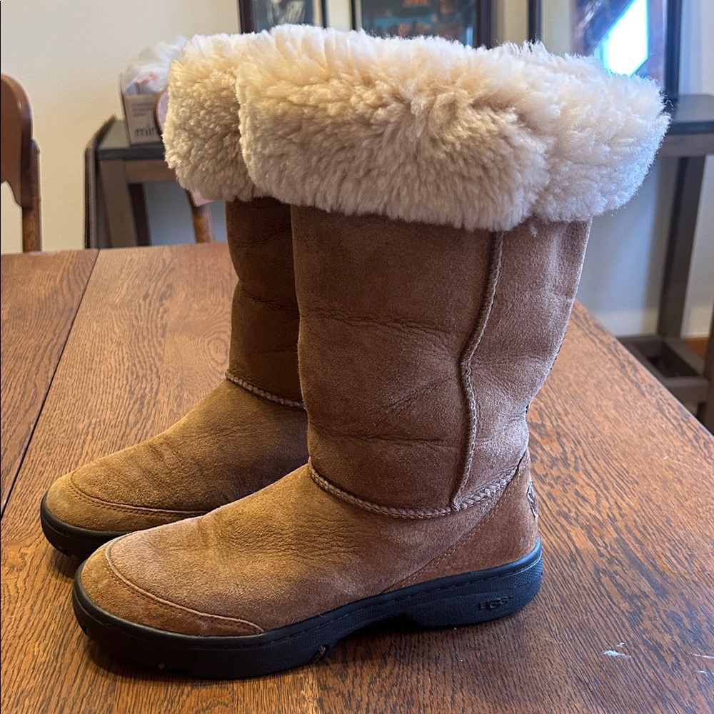 UGG Tan Shearling Winter Boots